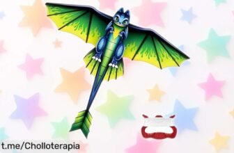 Diviértete volando la cometa dragón grande Flintronic: fácil, portátil y un chollo ideal para disfrutar de momentos inolvidables en familia al aire libre. ¡No te quedes sin ella!