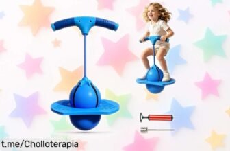 Diviértete y mejora tu equilibrio con la pelota saltarina Viechoes: un 2 en 1 para grandes y chicos a un precio de ganga que no podrás dejar pasar. ¡Risas aseguradas!