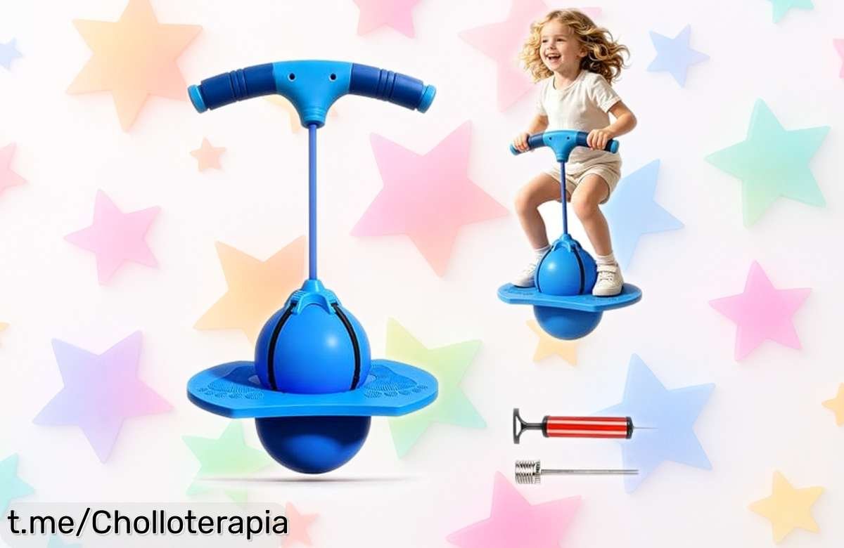 Diviértete y mejora tu equilibrio con la pelota saltarina Viechoes: un 2 en 1 para grandes y chicos a un precio de ganga que no podrás dejar pasar. ¡Risas aseguradas!