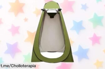Duchavestidor Pop: privacidad y comodidad al instante, tejido impermeable y ventilación ideal para tus viajes. No dejes pasar este super chollo que no volverás a ver. ¡Hazte con el tuyo ya!
