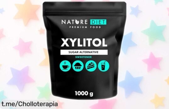 Edulcorante natural de xilitol Nature Diet para endulzar tus recetas con muy pocas calorías y un precio loco que no puedes dejar escapar, ¡aprovéchalo ya!