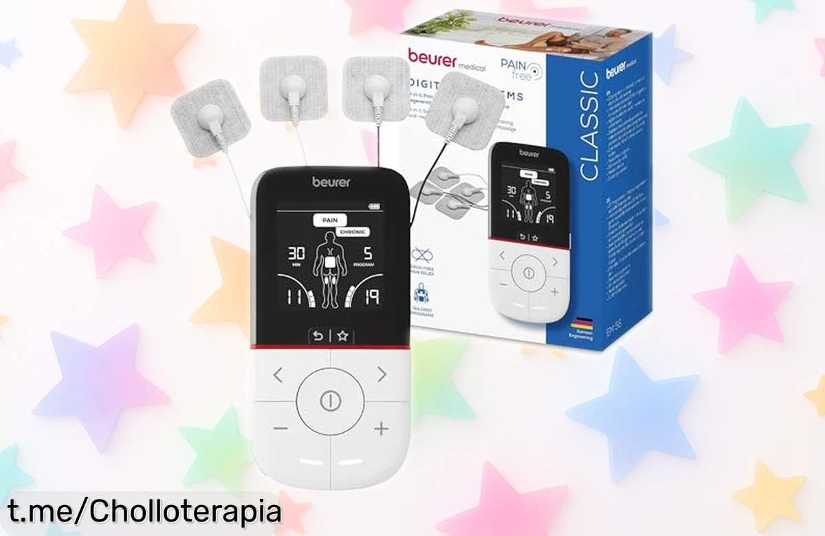 Electroestimulador TENS/EMS 3 en 1 Beurer EM 56: precio rebajado para aliviar el dolor y activar tus músculos. ¡Llévatelo ya, no dejes pasar esta oportunidad que te hará sentir mejor!