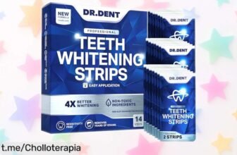 Elimina manchas y consigue una sonrisa radiante con las tiras de blanqueamiento dental DRDENT: ¡pack de 7 tratamientos a precio rebajado, actúa ya!