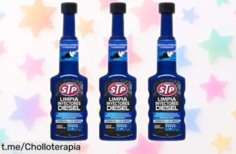 Eliminador de depósitos diésel STP, pack de 3 dosis con rebaja increíble que mejora la potencia del motor y ahorra combustible. ¡No dejes pasar este ofertón para cuidar tu coche!