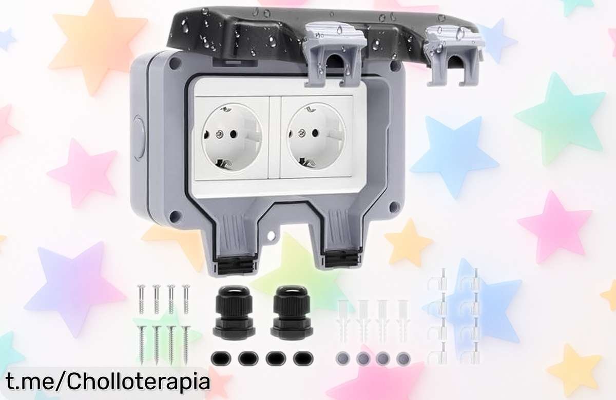 Enchufe doble para exterior con tapa abatible a precio de locura: ¡protege tu jardín y piscina sin preocupaciones! Aprovecha esta oferta antes que se agote.