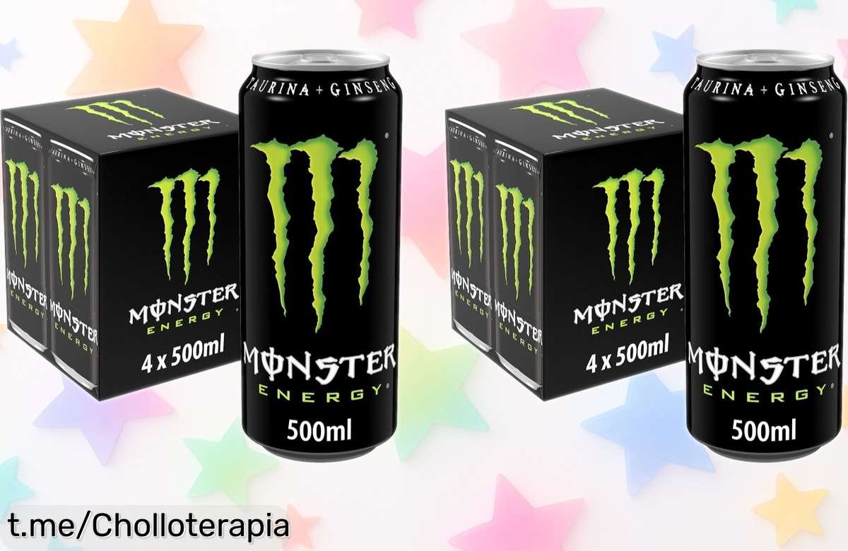 Energía al máximo con 2 Packs de Monster Energy Original, ¡lleva tu segunda unidad a mitad de precio y asegura tu reserva para esos días que lo piden todo!
