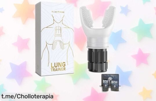 Entrenador pulmonar Blue Rose con resistencia ajustable a precio loco, mejora tu respiración y despeja la mucosidad ¡No dejes pasar esta oportunidad única y respira mejor ya!