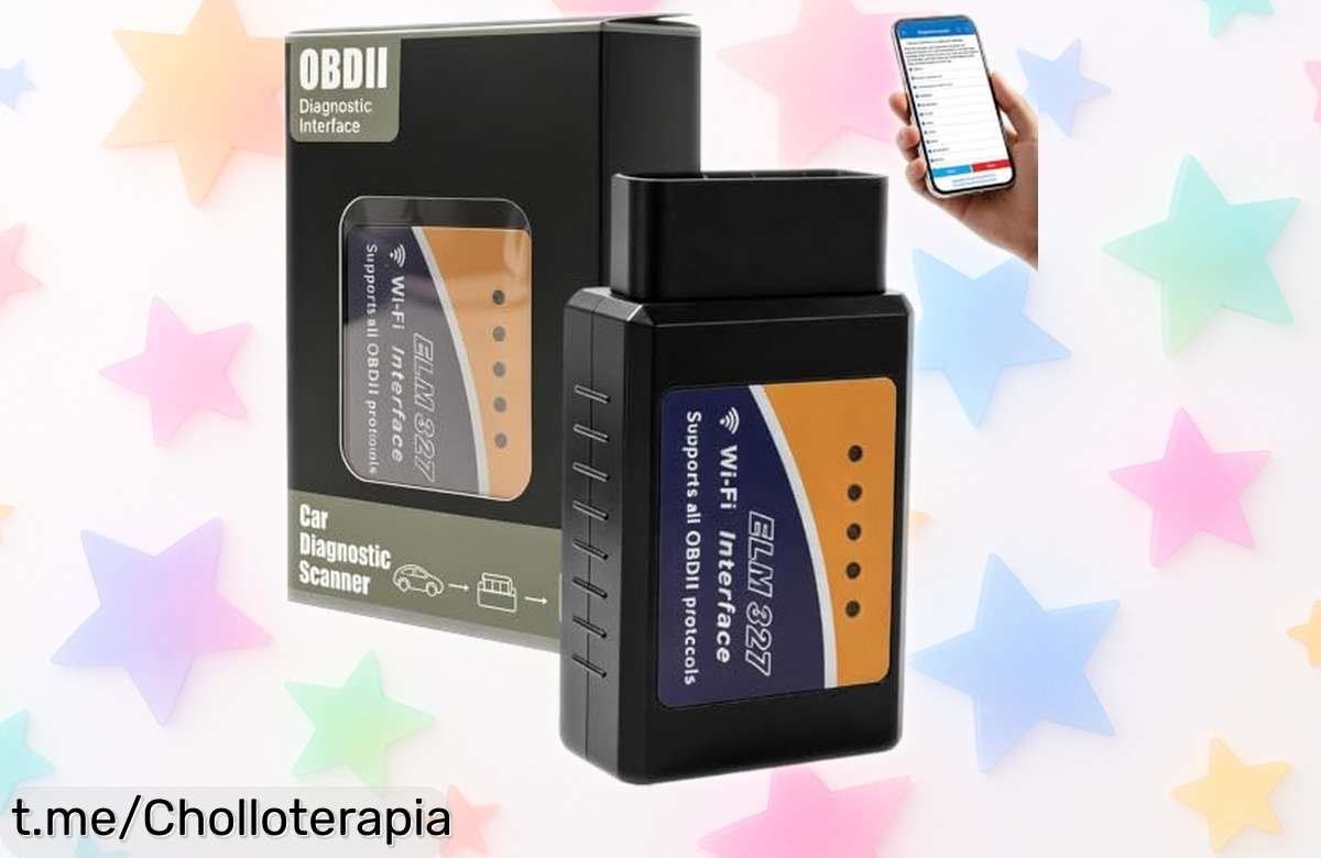 Escáner OBD2 WiFi ELM327 para tu coche: diagnóstico rápido y fácil desde el móvil, ¡aprovecha este super chollo que no querrás perder en segundos!