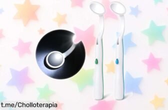 Espejo dental con luz LED y antivaho ACWOO, pack de 2 unidades a precio de escándalo: cuida tu sonrisa como nunca antes y disfruta viéndote bien cada día.