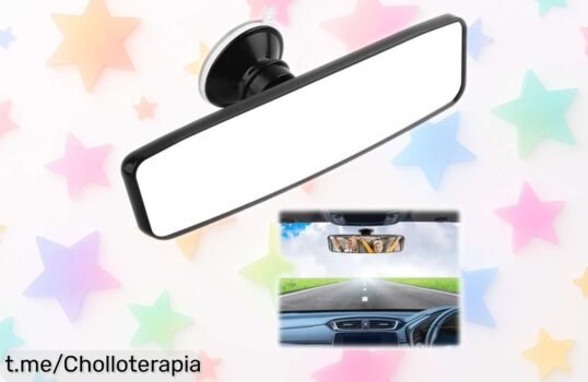 Espejo retrovisor VFANDV: visión amplia y giro 360, ¡ofertón para tu coche! No dejes pasar este chollo que te ayudará a conducir con más seguridad.