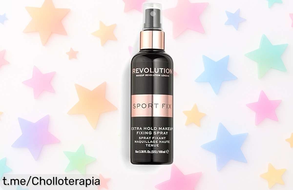 Espray fijador de maquillaje Sport Fix de Makeup Revolution, nunca visto: mantén tu look impecable todo el día y hasta en entrenamientos. ¡Llévate este chollazo antes que se agote!