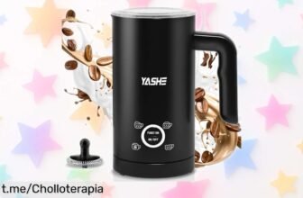 Espumador y calentador de leche YASHE 4 en 1 a precio locura, haz capuchinos como un barista y sorprende a todos con este chollo que no querrás dejar escapar.