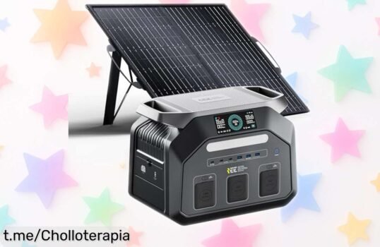 Estación de energía portátil IEE P1800 con panel solar: potencia brutal y recarga rápida a un precio loco que te dará tranquilidad para tus aventuras. ¡No la dejes escapar!