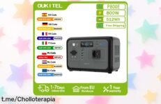 Estación de energía portátil OUKITEL P800E con 800W: luz en casa y camping a precio loco, ¡aprovecha este chollo antes de que desaparezca!