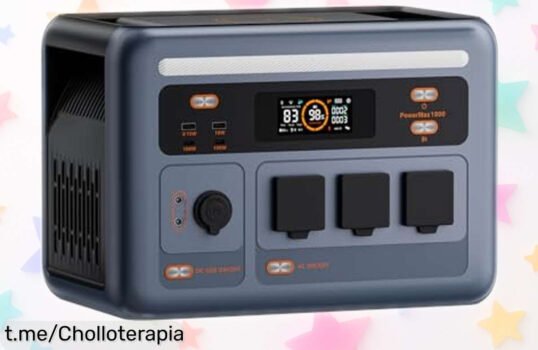 Estación de energía portátil PowerMax 1800SE: carga rápida, 11 salidas y control desde el móvil ¡no pierdas la oportunidad de tener electricidad donde quieras!