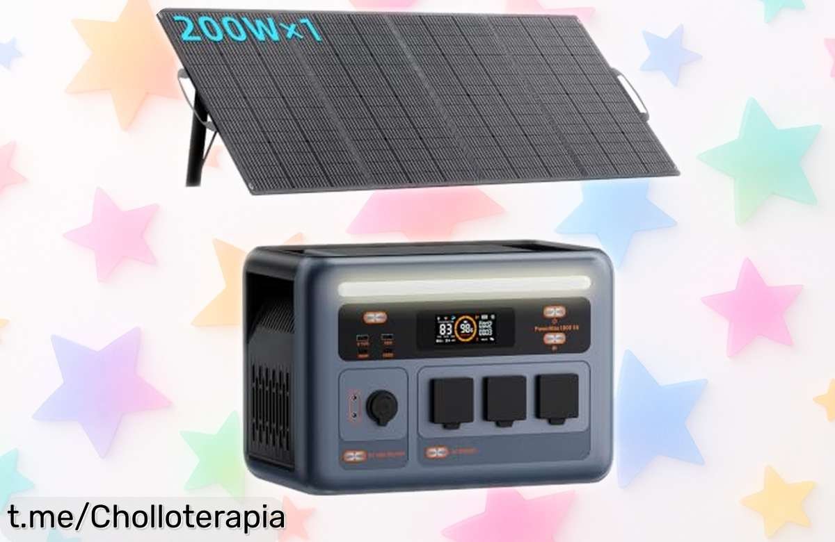 Estación de energía portátil PowerMax 1800SE con panel solar: aprovecha su precio de escándalo y no te quedes sin electricidad donde sea, ¡hazla tuya ahora!