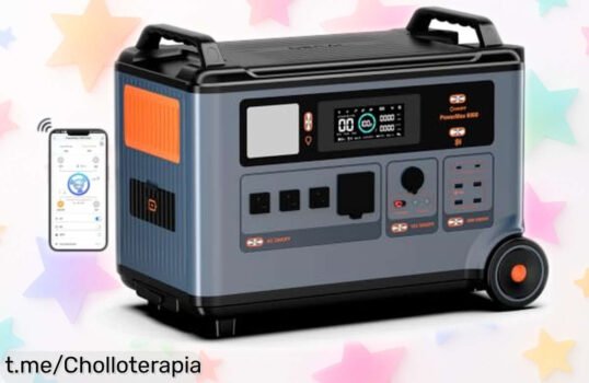 Estación de energía portátil PowerMax 6000: respaldo total para tu casa con carga rapidísima, ¡no te quedes sin energía y aprovecha este chollazo impresionante ya!