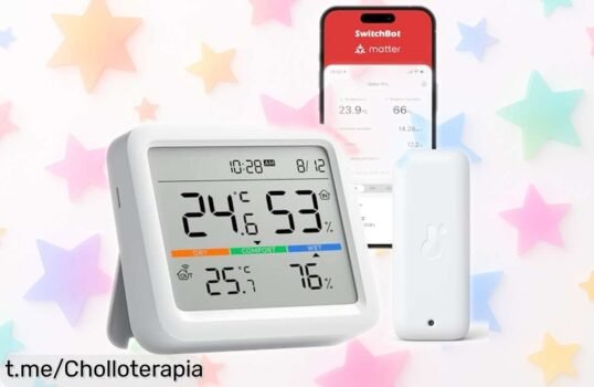 Estación meteorológica Bluetooth SwitchBot: controla el clima desde tu casa y aprovecha este chollazo antes de que se acabe la oferta.