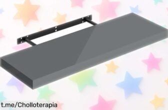 Estantería flotante blanca WOLTU Blada: aprovechamiento total de tu pared, soporta 15 kg y es un chollazo para ordenar cualquier habitación. ¡Hazla tuya antes que desaparezca!