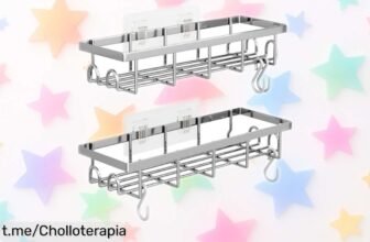 Estantes de ducha SUMAITech que ordenan tu baño sin taladros y al mejor precio: ¡reclama el chollo antes de que desaparezca!