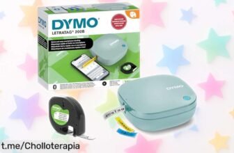 Etiquetadora compacta Bluetooth DYMO LetraTag 200B: crea etiquetas personalizadas con tu móvil a precio de ganga, ¡no te la puedes perder!