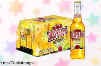 Exquisita caja de 24 botellas de cerveza Desperados para brindar con amigos: ¡ofertón que no puedes dejar pasar, prepárate a refrescar tus mejores momentos!
