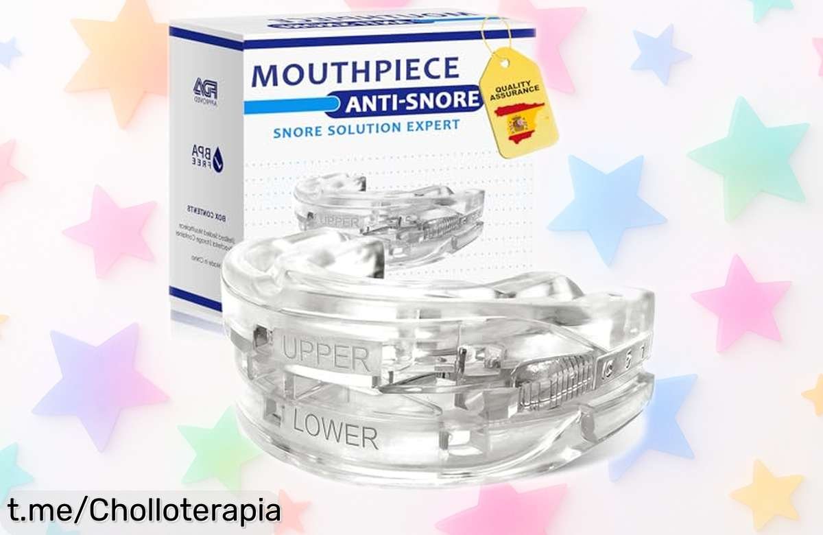 Férula antirronquidos ajustable de Brrnoo para dormir como un bebé: descansa sin ronquidos ni despertar a nadie, aprovecha este chollazo y mejora tus noches ya mismo.