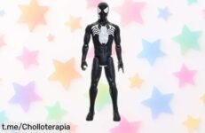 Figura gigante de Spider-Man con traje negro, Marvel Titan Series: ¡disfruta de un chollazo para crear batallas épicas y aventuras increíbles ya mismo!