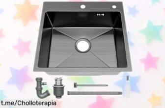 Fregadero de cocina STANEW perfecto para espacios pequeños, con dispensador y kit de drenaje: ¡ofertón en acero inoxidable que no puedes dejar escapar!