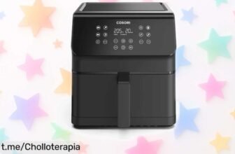 Freidora de aire Cosori KOSP0028EUN Premium de 6,2 L: disfruta frituras crujientes con cero remordimientos ¡y ahora a un precio de escándalo que debes aprovechar ya!