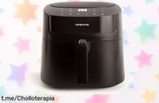 Freidora de aire Create Fryer Pro Large, 6,2 L con 8 programas automáticos: ¡rebajada para que disfrutes comida crujiente sin complicaciones y en grandes cantidades!