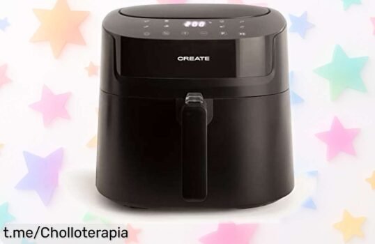 Freidora de aire Create Fryer Pro Large, 6,2 L con 8 programas automáticos: ¡rebajada para que disfrutes comida crujiente sin complicaciones y en grandes cantidades!