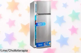 Frigorífico compacto Midea de 204 L que ahorra tiempo y energía: rebajado, con tecnología Low Frost y luz LED. ¡No dejes pasar esta oferta única para tu hogar!
