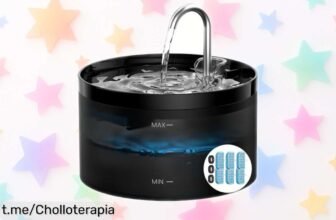Fuente de agua para gatos Giotohun: triple filtración y dos flujos ¡rebajada a un precio loco! No la dejes escapar y asegura la hidratación feliz de tu peludo amigo.