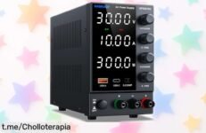 Fuente de alimentación ajustable 30 V y 10 A con pantalla digital a un precio loco, ¡conviértete en el rey de tu banco de trabajo y no te quedes sin la tuya!