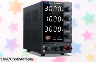 Fuente de alimentación ajustable 30 V y 10 A con pantalla digital a un precio loco, ¡conviértete en el rey de tu banco de trabajo y no te quedes sin la tuya!