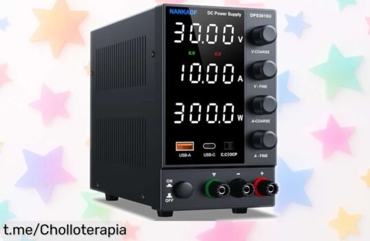 Fuente de alimentación ajustable 30 V y 10 A con pantalla digital a un precio loco, ¡conviértete en el rey de tu banco de trabajo y no te quedes sin la tuya!