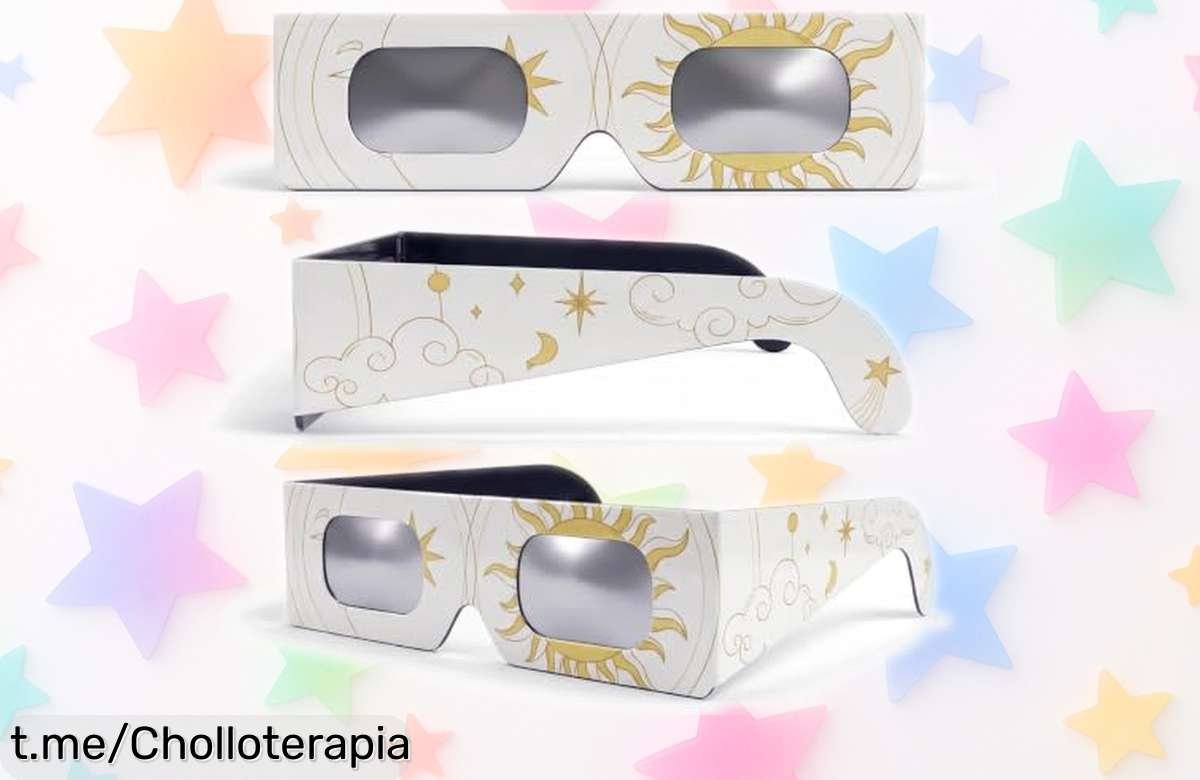 Gafas para eclipse solar SAFE ECLIPSE al pack de 12 a precio de escándalo, ¡no te quedes sin las tuyas y disfruta el espectáculo con amigos!