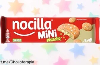 Galletas rellenas de crema de pistacho Nocilla Mini, crujientes y cremosas que no puedes dejar escapar a un precio espectacular ¡Date ese capricho ahora mismo!