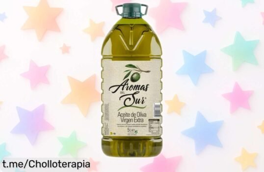 Garrafa de aceite de oliva virgen extra Aromas del Sur de 5 litros, ¡ahora a precio de ganga para que cocines con sabor auténtico y llenes tu despensa ya!