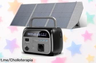 Generador solar portátil AP400: Energía donde la necesites, ¡chollo increíble! Carga rápida y batería potente para que nunca te falte luz en esos momentos cruciales.