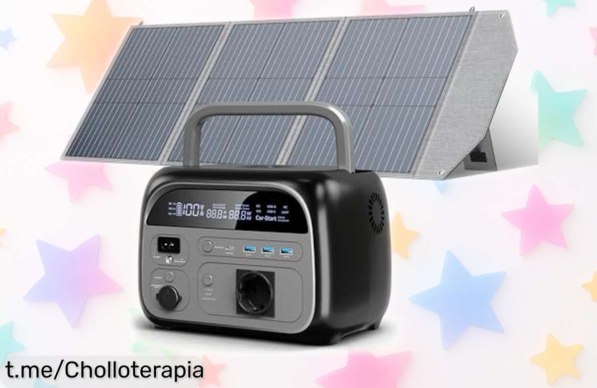 Generador solar portátil AP400: Energía donde la necesites, ¡chollo increíble! Carga rápida y batería potente para que nunca te falte luz en esos momentos cruciales.