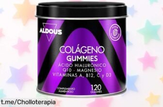 Gominolas de colágeno con magnesio para cuidar tu piel, huesos y pelo fácilmente. ¡Aprovecha este chollo que no querrás dejar escapar!