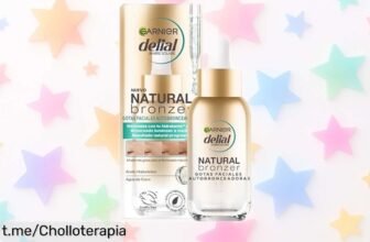 Gotas autobronceadoras faciales Garnier Delial con ácido hialurónico y agua de coco: haz resplandecer tu piel a un precio de ganga, ¡no te lo pierdas!