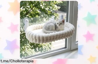 Hamaca plegable para gatos Everkeen: sensación de relax y diversión a un precio de ganga, ¡aprovecha esta oferta limitada que hará feliz a tu gatito!