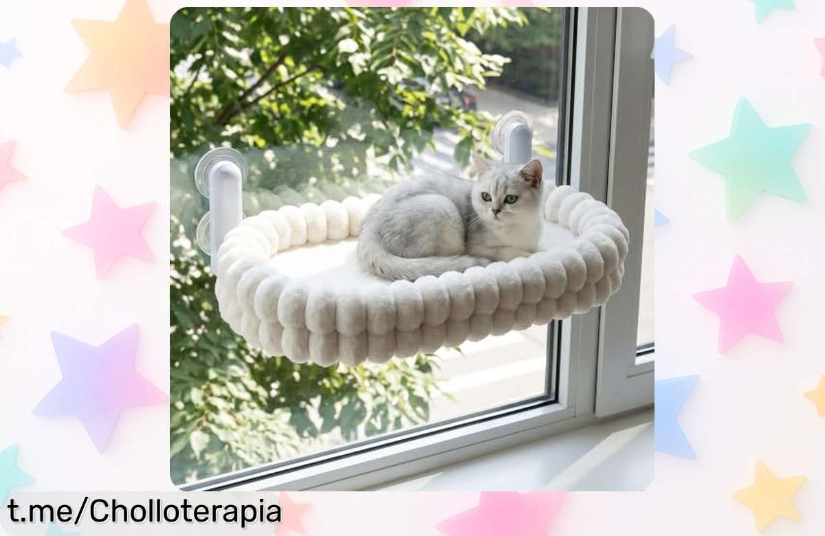 Hamaca plegable para gatos Everkeen: sensación de relax y diversión a un precio de ganga, ¡aprovecha esta oferta limitada que hará feliz a tu gatito!