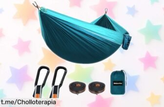 Hamaca ultraligera NATUREFUN para camping, ideal para relajarte en cualquier lugar y disfrutar de tu aventura; ¡precio de ganga que no puedes dejar pasar!