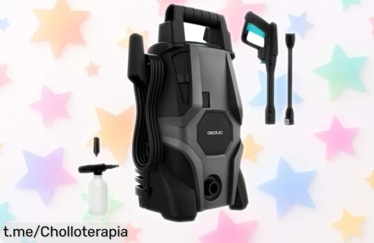 Hidrolimpiadora Cecotec HydroBoost 1400 Essential Plus: precio bajísimo para que tu coche, patio y jardín brillen como nunca. ¡No dejes pasar este chollo increíble!
