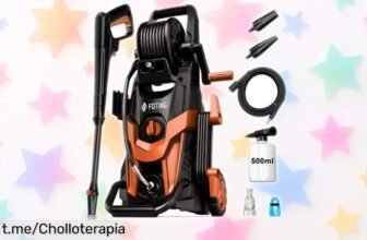 Hidrolimpiadora de alta presión 180 bar 2026NEW, limpieza rápida y completa en coche, terraza y jardín a precio loco que no querrás dejar pasar. ¡Hazlo brillar ya!