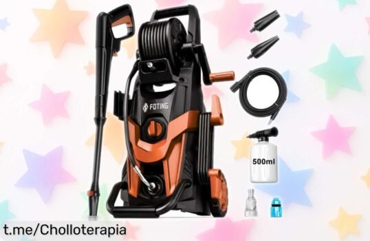 Hidrolimpiadora de alta presión 180 bar 2026NEW, limpieza rápida y completa en coche, terraza y jardín a precio loco que no querrás dejar pasar. ¡Hazlo brillar ya!